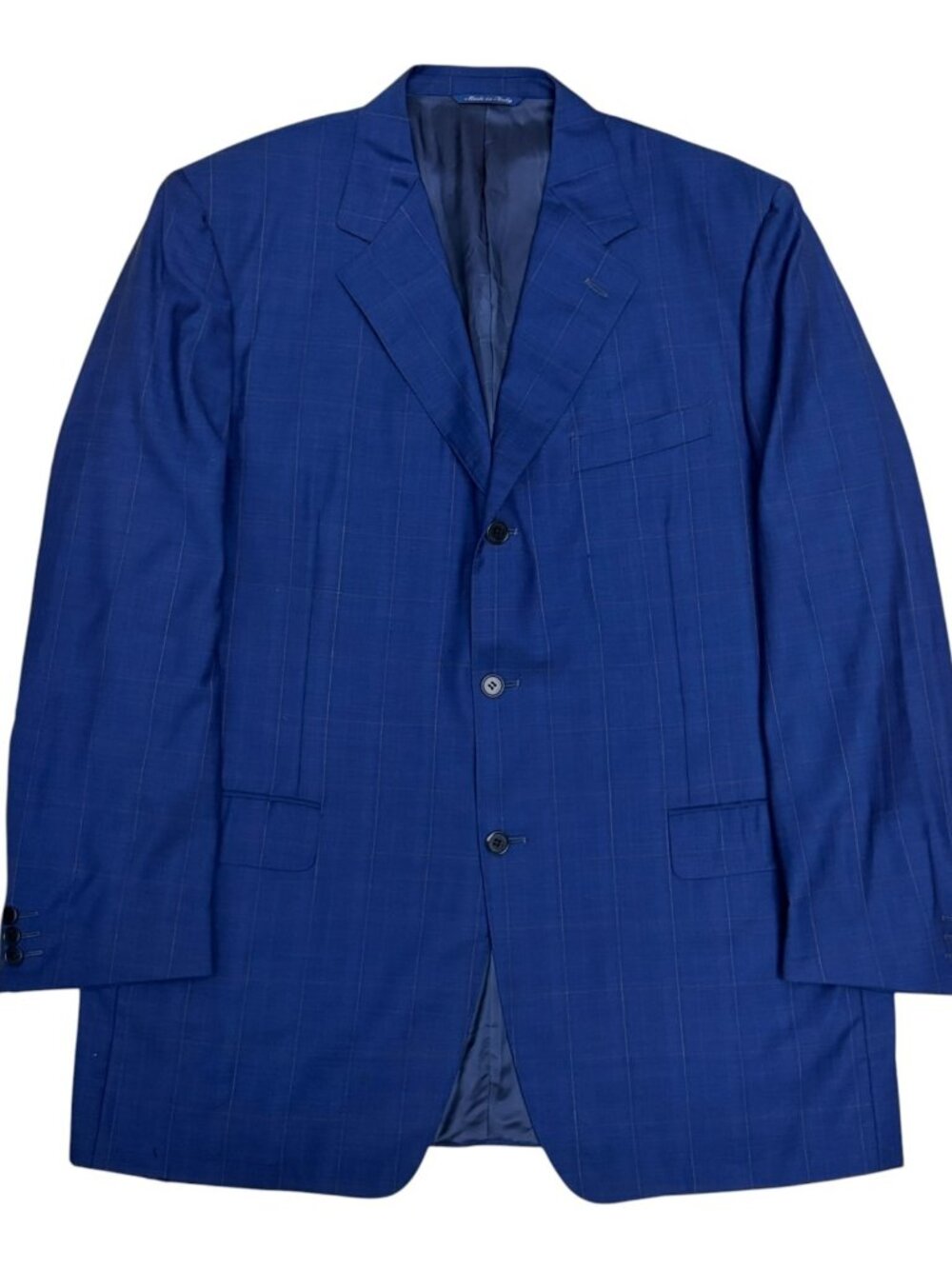 CANALI Wool Blazer Sport Coat Blue Luxury Vintage Business Jacket Mens 46L